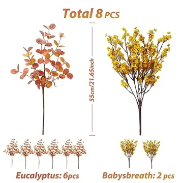 Anna's Whimsy Fall Eucalyptus & Babies Breath Bouquet