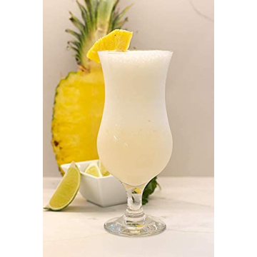 SELPONT a Collection 4 Piece Hurricane Glass Set - Perfect for Drinking Pina Coladas, Cocktails, Full-Bodied Beer, Juice, and Water (Pina Colada (15.5 oz))