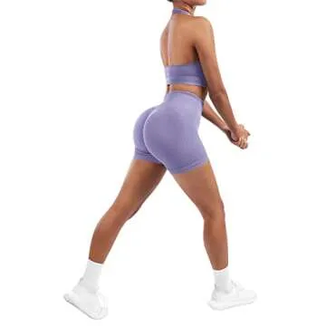 SUUKSESS Seamless Ribbed Workout Sets for Women