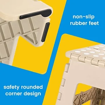 ACSTEP Lightweight Non-Slip Folding Step Stool for All Ages