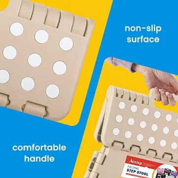 ACSTEP Lightweight Non-Slip Folding Step Stool for All Ages