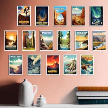 SHOXREM Retro National Parks Postcard Set - 63 Designs