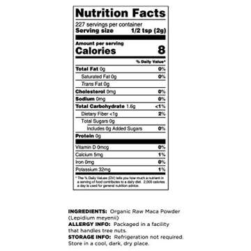 Terrasoul Superfoods Organic Raw Maca Powder, 1 Lb - Premium Quality, Supports Increased Stamina & Energy