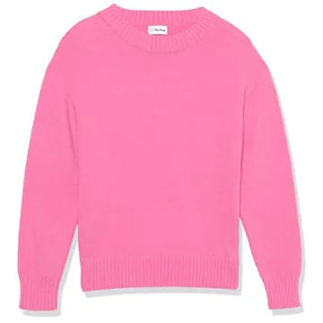 The Drop Women's Carter Super Soft Essential Crewneck Sweater, Rose Pink, XL