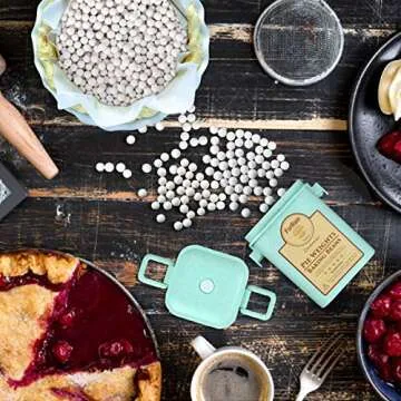 FurRain Ceramic Pie Weights Reusable Baking Beans for Perfect Crusts