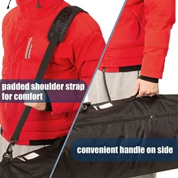 Water-Resistant Snowboard Bag with Shoulder Strap and Pockets