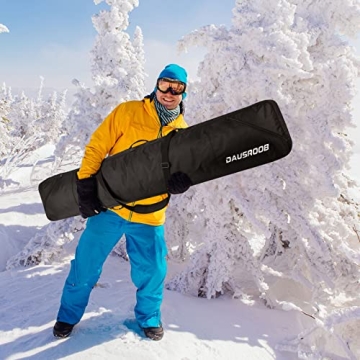 Water-Resistant Snowboard Bag with Shoulder Strap and Pockets