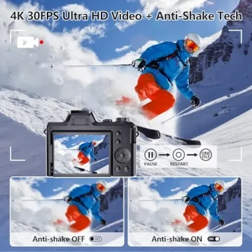 4K Digital Camera for Photography & Vlogging