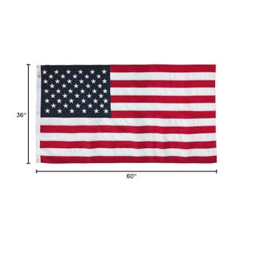 American Flag 5' x 8' Made in USA Durable Patriotic