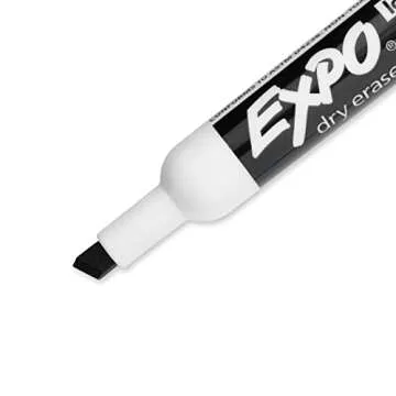 Expo Dry-Erase Markers, 8-Pack, Chisel Tip, Black