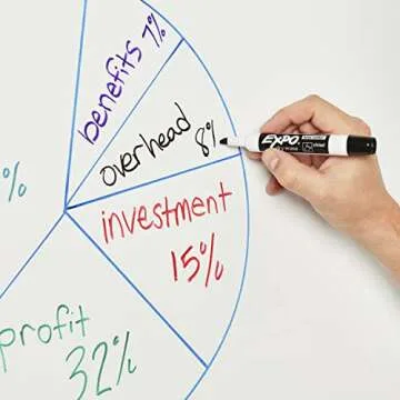 Expo Dry-Erase Markers, 8-Pack, Chisel Tip, Black