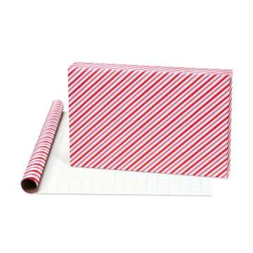 American Greetings 120 sq. ft. Pink Christmas Wrapping Paper Set, Red and Pink (4 Rolls 30 in. x 12 ft., 7 Bows, 30 Gift Tags)