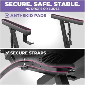 Adjustable Z-Style Keyboard Stand with Wheels Heavy Duty