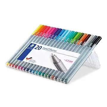 Buy Staedtler Triplus Fineliner Pens, 20-Pack Assorted