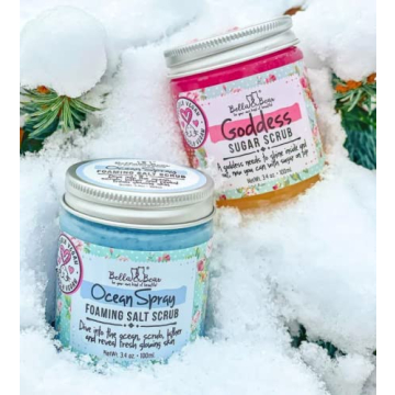 Bella & Bear Goddess Sugar Scrub - Travel Size - Vegan 3.4oz (Travel Size)