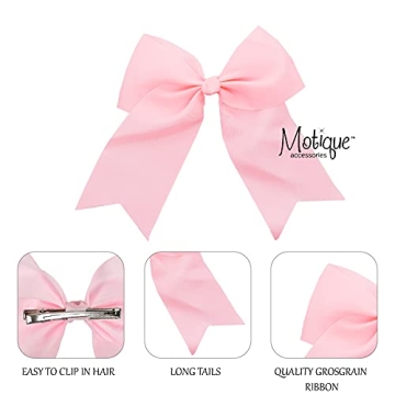 Light Pink Jumbo Bow Clip - Perfect for All Ages and Occasions!