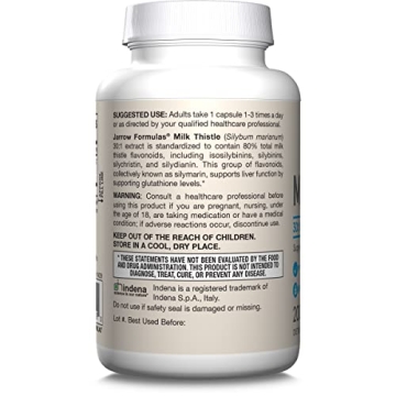 Jarrow Milk Thistle 150 mg Veggie Capsules for Liver Health Support