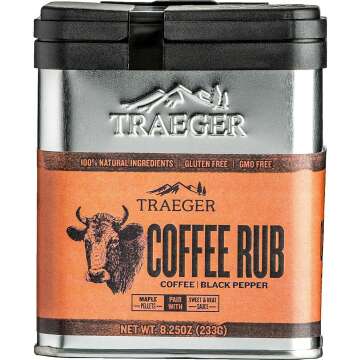 Traeger Coffee Rub - Bold Flavor of Coffee & Pepper