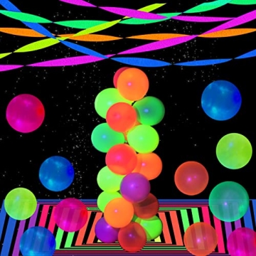 1200ft Glow Crepe Paper Streamers for UV Glow Parties