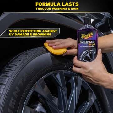 Meguiar's G7516 Endurance Tire Gel, Premium Tire Gel for a Lasting Glossy Shine - 16 Oz Bottle, PURPLE