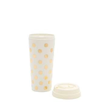 Kate Spade New York Women's Insulated Thermal Acrylic Travel Mug Tumbler