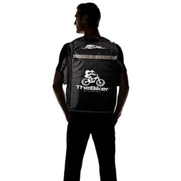 TheBiker Pizza Delivery Backpack, 20" L x 16.5" W x 16.5" H (51 x 42 x 42 Centimeter) Food Delivery Bag, Thermal,Heat Insulated Backpack