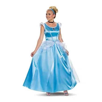 Disguise womens Cinderella Costume, Official Disney Princess Cinderella Deluxe Dress Adult Sized Cos...