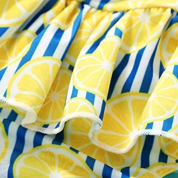 JEELLIGULAR Baby Girl Bowknot Swimsuit 2Pcs Summer Set