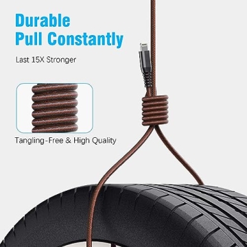 Durable 10Ft iPhone Charger Cable for Fast Charging
