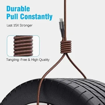 Durable 10Ft iPhone Charger Cable for Fast Charging