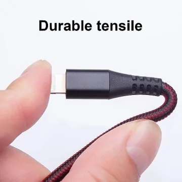 Durable 10Ft iPhone Charger Cable for Fast Charging