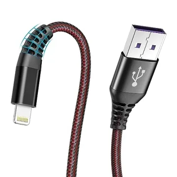 Durable 10Ft iPhone Charger Cable for Fast Charging