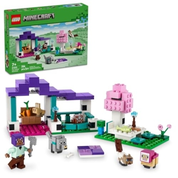 LEGO Minecraft The Animal Sanctuary Building Set, Gaming Toy for Girls and Boys Ages 7 and Up, Gift ...