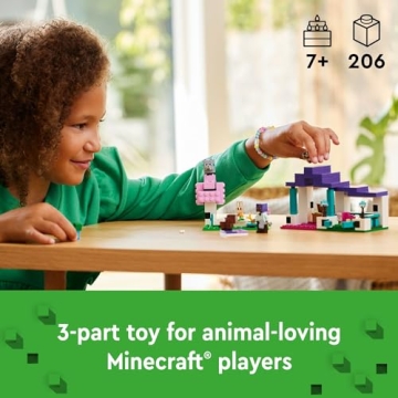 LEGO Minecraft Animal Sanctuary Set for Kids 7+