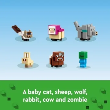 LEGO Minecraft Animal Sanctuary Set for Kids 7+