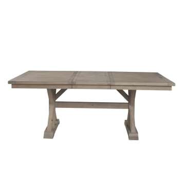 Alpine Furniture Arlo Dining Table, Natural