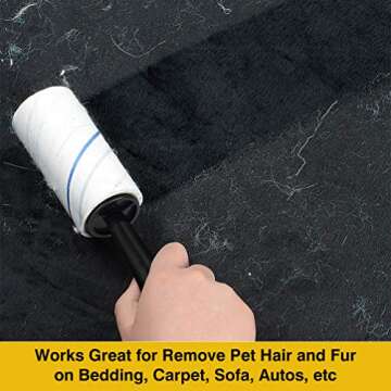Extra Sticky Lint Rollers for Pet Hair - 5 Pack