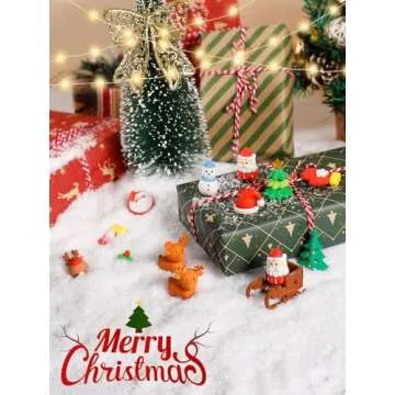 Biggun 10.5 Oz Fake Snow Decoration, Artificial Instant Snow Powder for Christmas Tree Village Craft, Lifelike Fire-Resistant Dry Faux Snow for Winter Displays Holiday Decor, Gifts for Women