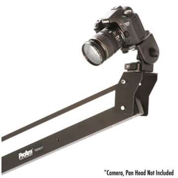 ProAm USA DVC210 Orion DSLR Video Camera Jib Crane Tilt - Aircraft Aluminum Camera Crane with Top-Mounting Bracket - Extendable Filmmaking Camera Stand with Auto-Tilt - 8 ft