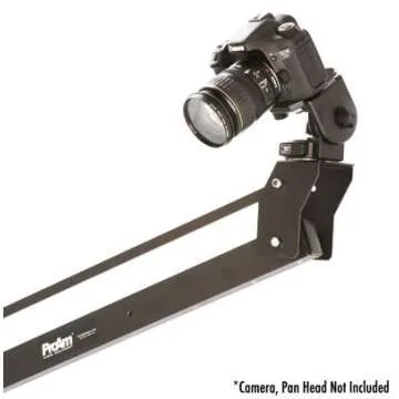 ProAm USA DVC210 Orion DSLR Video Camera Jib Crane Tilt - Aircraft Aluminum Camera Crane with Top-Mounting Bracket - Extendable Filmmaking Camera Stand with Auto-Tilt - 8 ft