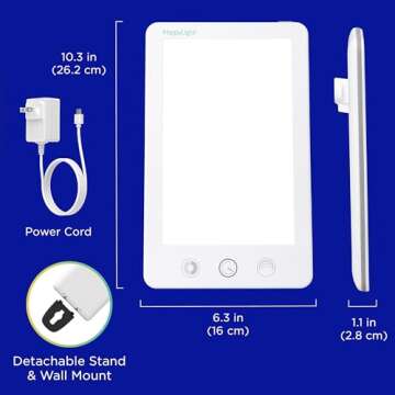 Light Therapy Lamp with 10,000 Lux & Adjustable Features