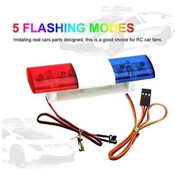WONFAST RC Car LED Light Bar for 1/10 & 1/8 Models