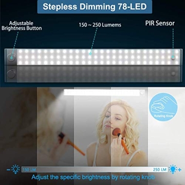 Rechargeable Lightbiz 78 LED Motion Sensor Closet Light