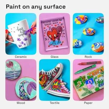 ARTISTRO Dual Tip Acrylic Paint Markers for All Ages