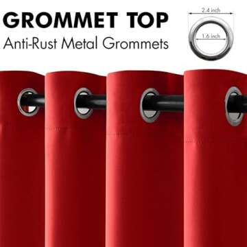 MIULEE Christmas Blackout Curtains for Cozy Rooms