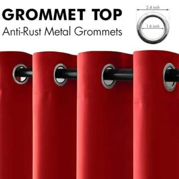 MIULEE Christmas Blackout Curtains for Cozy Rooms