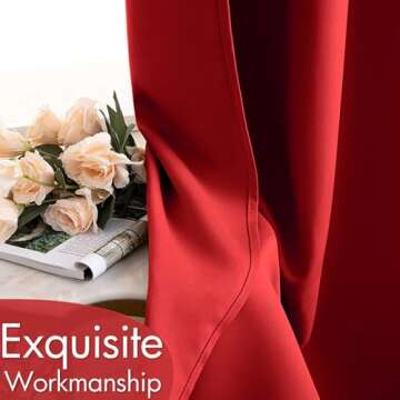 MIULEE Christmas Blackout Curtains for Cozy Rooms