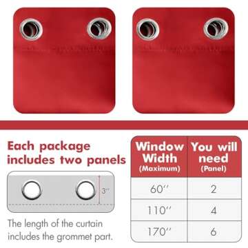 MIULEE Christmas Blackout Curtains for Cozy Rooms