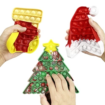 Jofan Christmas Fidget Sensory Pop Toys for Kids