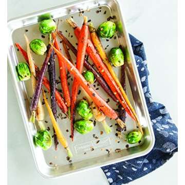 Nordic Ware Naturals Quarter Sheet Bakeware, Durable & Versatile